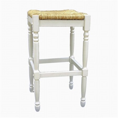 Convenience Concepts Carolina  RTA Covington Rush Seat Stool- 29 Inch High Finish HI2548843